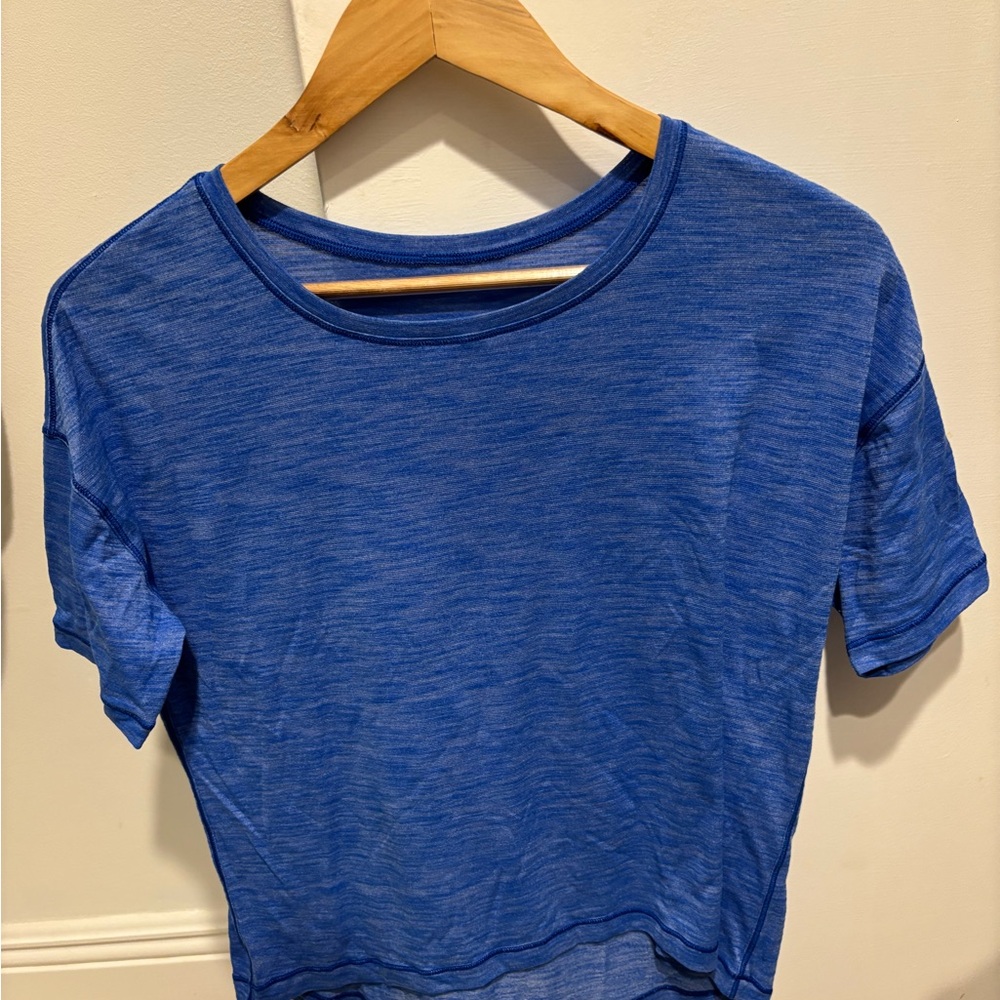 Lululemon Blue Crop Top